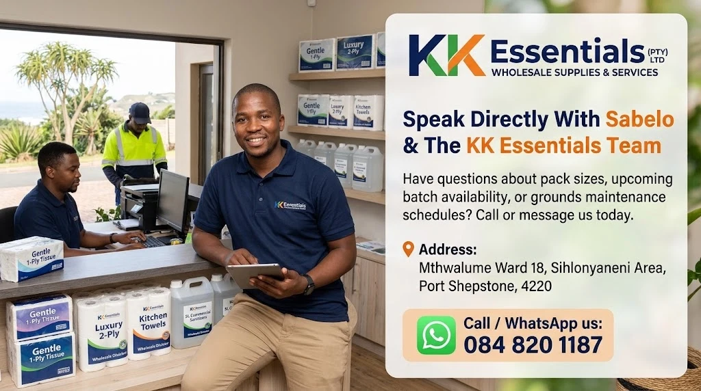 Speak Directly with Sabelo and the KK Essentials Team